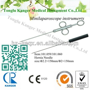 Instrumen Bedah Penjepit Penutup Hernia Laparoskopik Penarik Benang Hernia - Product Image 3