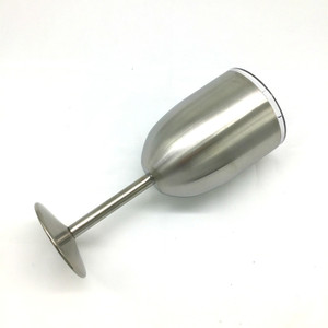 10 oz Isolation <span class=keywords><strong>Sous</strong></span> Vide Voyage Tumbler Tasse En Acier Inoxydable Stemless <span class=keywords><strong>Vin</strong></span> Gobelet En <span class=keywords><strong>Verre</strong></span> avec Couvercle - Product Image 2