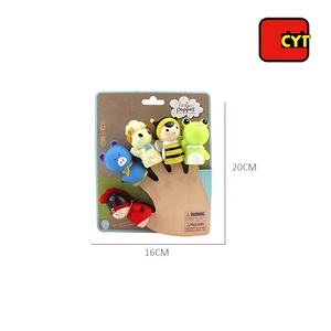 Drôle 3D petit doigt <span class=keywords><strong>marionnettes</strong></span> animal avec écologique vinyle - Product Image 6