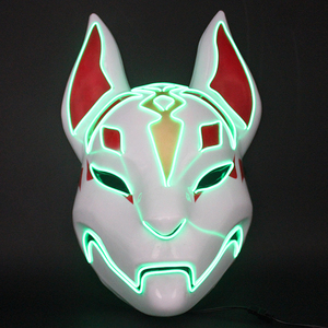 Máscara <span class=keywords><strong>de</strong></span> Zorro <span class=keywords><strong>de</strong></span> Plástico con LED RGB Luminoso para Fiesta <span class=keywords><strong>de</strong></span> Halloween, Actuación <span class=keywords><strong>de</strong></span> Baile, Talla Adulto - Product Image 4