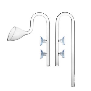 AQUAPRO Eco-vriendelijke Transparante 16mm Inlaat Uitlaat Glazen Lily Pipe Set Visbak Filtersysteem Aquascaping Aquarium 200L - Product Image 2
