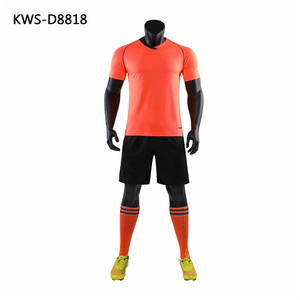 Club soccer uniform set male children retro Football shirt with sublimation print - Product Image 4