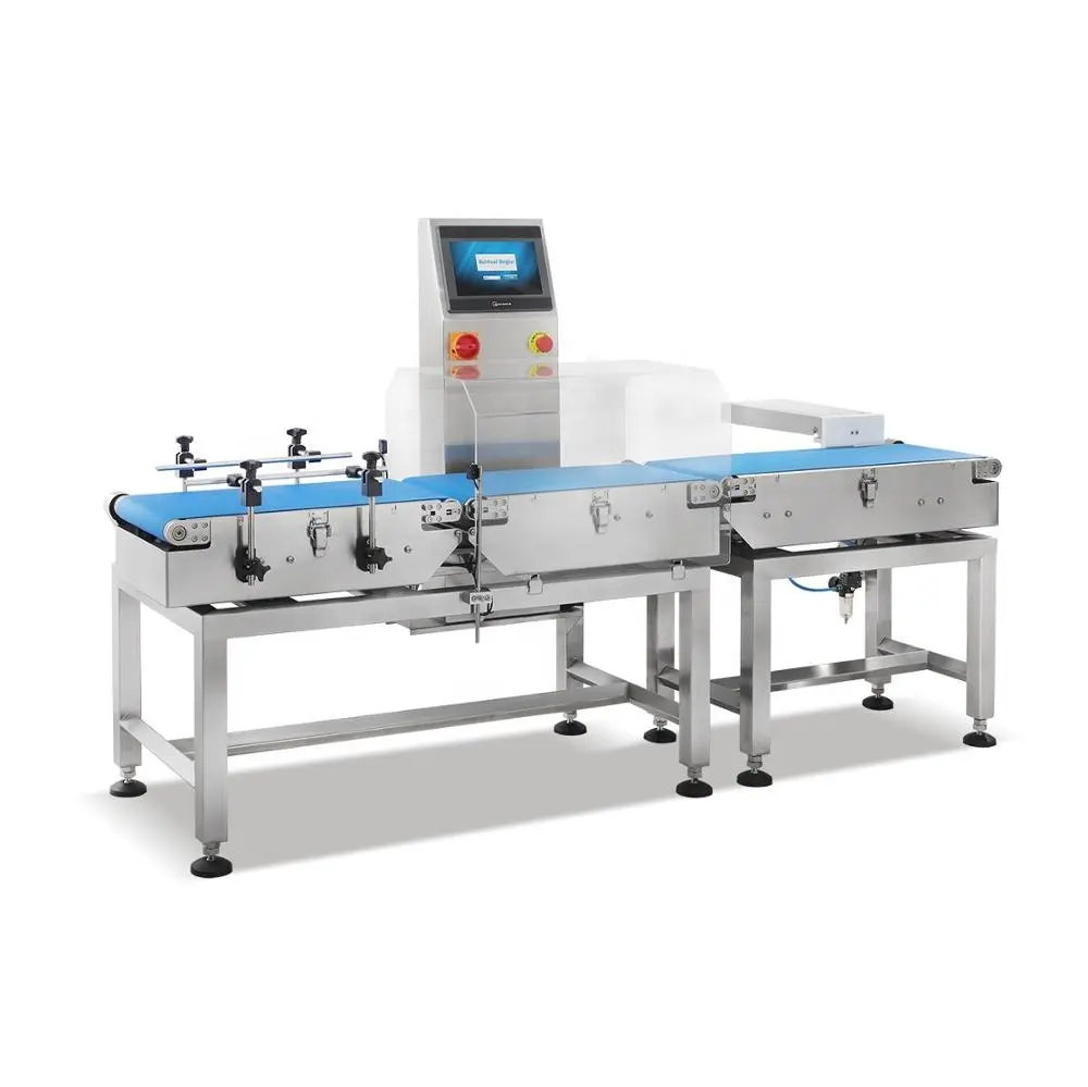 Online food inspection combine metal detector and check weigher JZ-W1200g