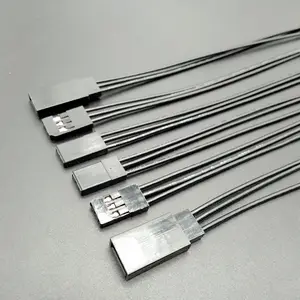 Fabrika üretim özel montaj DuPont 2.54mm pitch 3 pin erkek dişi konnektör kablo tel düzeneği