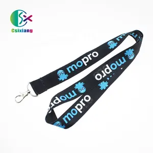 Shenzhen Promotionele Satijnen Lint Polyester Lanyard Custom Lanyard Sleutelhanger