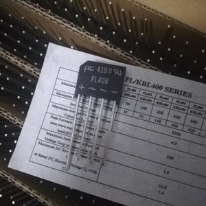 <span class=keywords><strong>Puente</strong></span> <span class=keywords><strong>Rectificador</strong></span> FL406, componente electrónico, resistencia de circuito integrado, condensador, Conector de transistor, bombst, nuevo y Original - Product Image 1