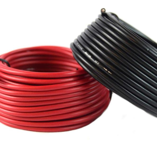 Красный и черный провод калибра 16AWG