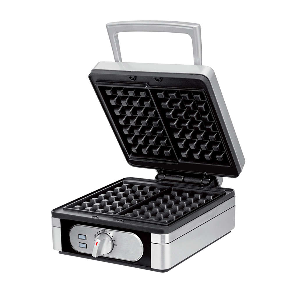 Waffle square a controllo fisso della temperatura della piastra per waffle a 2 fette