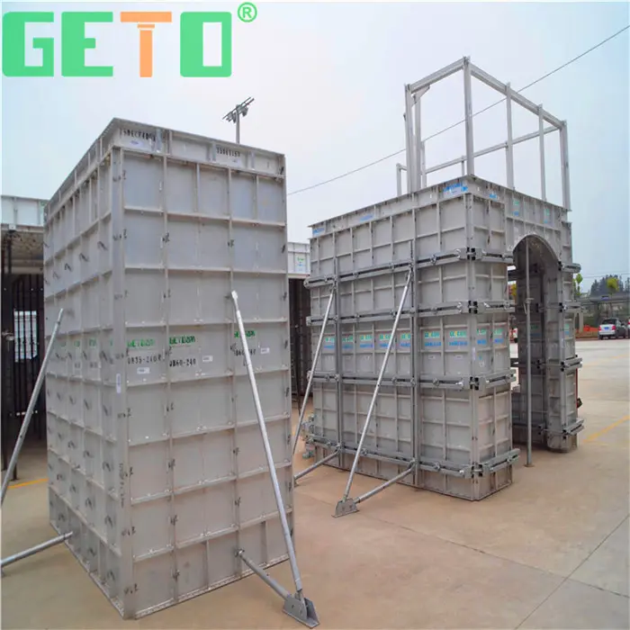 GETO Materials in Building House Formwork Concrete Panels Reusable Used Metal Flat Tie System Building Construction 100-2600mm