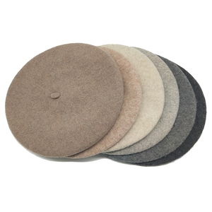 Design de mode LOGO personnalisé couleur unie Japon <span class=keywords><strong>France</strong></span> femmes hommes chapeaux béret de <span class=keywords><strong>laine</strong></span> - Product Image 3