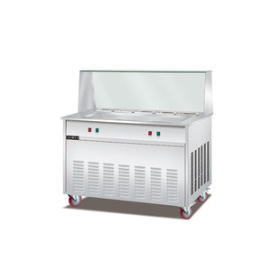 Uso comercial de hielo crema rollos máquina de freír rollos máquina de helados de Pan frito máquina de helados rollos - Product Image 4