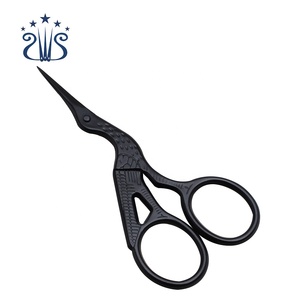 Pequenos tipo guindaste, artesanato preto vintage, tesoura de bordado - Product Image 1