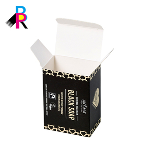 Emballage sur papier personnalisé, boîte à savon noire, Simple et <span class=keywords><strong>pas</strong></span> <span class=keywords><strong>cher</strong></span> avec Logo, 50 pièces - Product Image 5