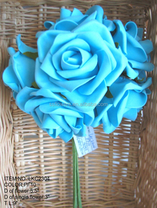 Coloré Mousse lâche rose artificielle fleurs bouquets pour le mariage demoiselles d'honneur - Product Image 2