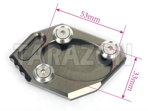 <span class=keywords><strong>Moto</strong></span> CNC en aluminium <span class=keywords><strong>béquille</strong></span> <span class=keywords><strong>béquille</strong></span> Pad pour Kawasaki er - 6n ER6N - Product Image 5
