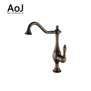Tous cuivre et plomb Européenne classique gouttières avec un standard ouvert-trou cuisine eau chaude mixer <span class=keywords><strong>robinet</strong></span> - Product Image 6