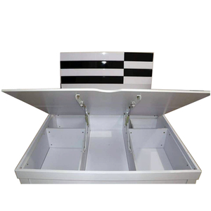 Set di Mobili per <span class=keywords><strong>Camera</strong></span> da Letto in MDF: Letto da 1,5 Metri, Armadio a 5 Ante, <span class=keywords><strong>Due</strong></span> Comodini, Toeletta con Sgabello - Product Image 4