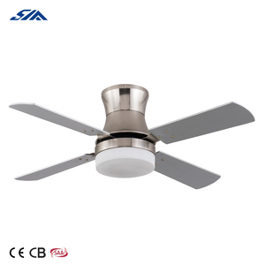 <span class=keywords><strong>Ventilateur</strong></span> de plafond argenté de 52 '' à encastrer avec <span class=keywords><strong>luminaire</strong></span> et moteur à courant alternatif pour le projet - Product Image 1