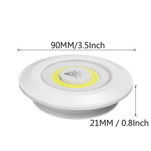 3 imballato LED Alimentato A Batteria Senza Fili di Tocco di luce del rubinetto di Controllo Remoto Gabinetto Corridoio Camera COB Interruttore Luce di Notte - Product Image 3