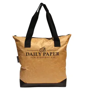 Eco-friendly waterproof durable bag recycled material tyvec shopping tote bag recycled material