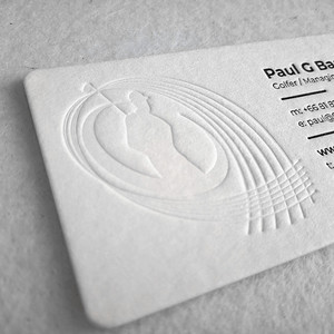 Sang Trọng Tùy Chỉnh In Ấn Dập Nổi 500gsm Bông Giấy Tông Tên Thẻ Kinh Doanh - Product Image 2