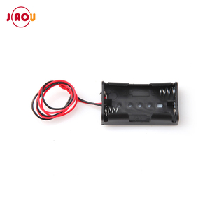 JIAOU 플라스틱 블랙 2xAA 3 V 배터리 홀더 와이어 리드 - Product Image 3