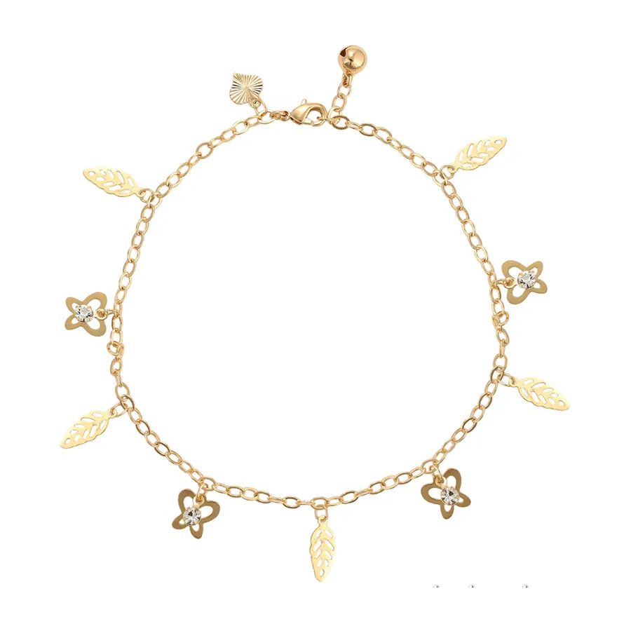 Pulseira dourada banhada à borboleta, bracelete de presente da moda, 75937