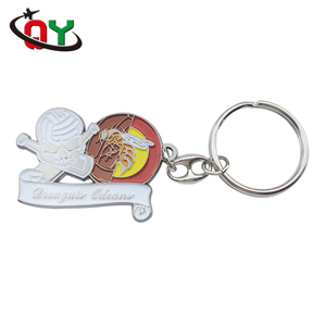 Promocional <span class=keywords><strong>barato</strong></span> regalos personalizados de aleación de Zinc llavero de acero inoxidable Metal hecho muestra llaveros para mosquetón - Product Image 6