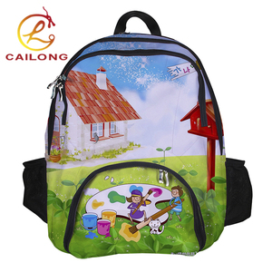Barato 600D poliéster perro personalizado impreso cómodo hombro mochila escolar - Product Image 3