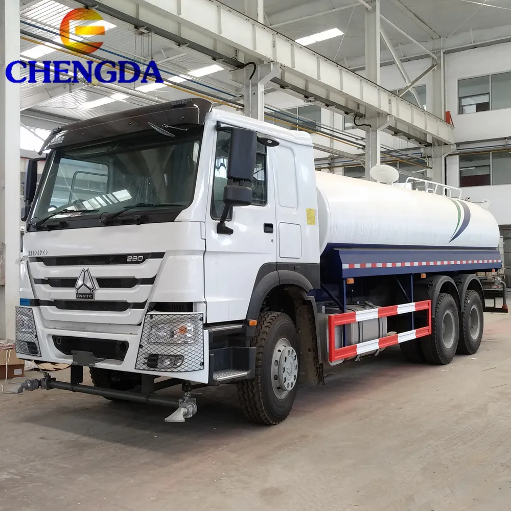 Sinotruk Howo 6X4 371HP 20m3รถบรรทุกน้ำฉีดน้ำบรรทุกรถบรรทุกถังสปริงเกลอร์สำหรับขายในเคนยา