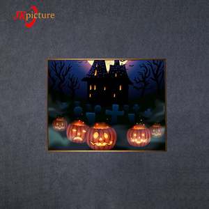 Ciervos de Navidad con luces LED de colores sobre lienzo para la decoración del <span class=keywords><strong>salón</strong></span> - Product Image 4