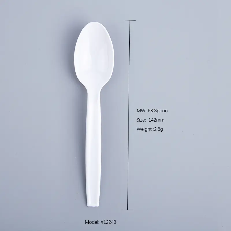 heavy duty cutlery kit white flatware disposable Plastic cutlery ps besteck plastic forks strainer spoon