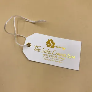 Etiqueta colgante con forma de corazón de lámina de oro rosa, etiquetas de pendiente de tarjeta
