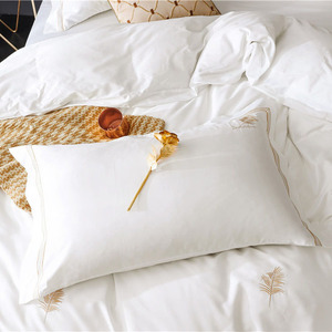 Set <span class=keywords><strong>di</strong></span> Biancheria da Letto in <span class=keywords><strong>Raso</strong></span> 100% <span class=keywords><strong>Cotone</strong></span>, <span class=keywords><strong>Copripiumino</strong></span> Bianco all'Ingrosso - Product Image 4