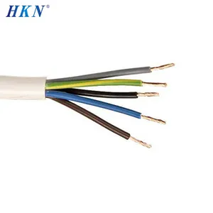 Electrical Cable Wire 3 Cores 1mm2 Flexible Copper Cable RVV H05vv-f 4 Core 3 Core Cable