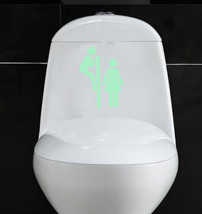 de bains mode lueur dans le foncé creative lumineux autocollants décoration salle de bain <span class=keywords><strong>wc</strong></span> <span class=keywords><strong>porte</strong></span> vinyle art stickers - Product Image 1
