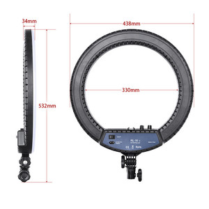 Nouvelle arrivée LED lampe de lumière d'anneau de 18 pouces 5500k 50w gradation luminosité photographie <span class=keywords><strong>ringlight</strong></span> RL-18ii - Product Image 2