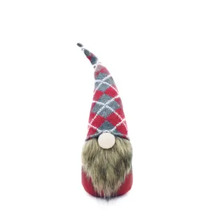 Christmas Ornaments Santa Claus Handmade Swedish Scandinavian Tomte Nordic Elf Dwarf Plush Fabric Gnome Decorative Dolls