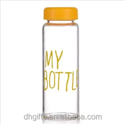 2018 Лучшая Продажа 420 мл боросиликатного стекла бутылка для воды с защитным рукавом