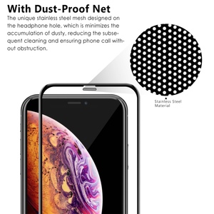<span class=keywords><strong>celular</strong></span>/teléfono móvil con prueba de polvo neto de vidrio templado Protector de pantalla para iPhone X/ xs/Xs. - Product Image 4