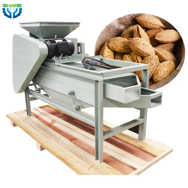 Automation Almond Shell Cracker Walnut Shelling Crushing Machine