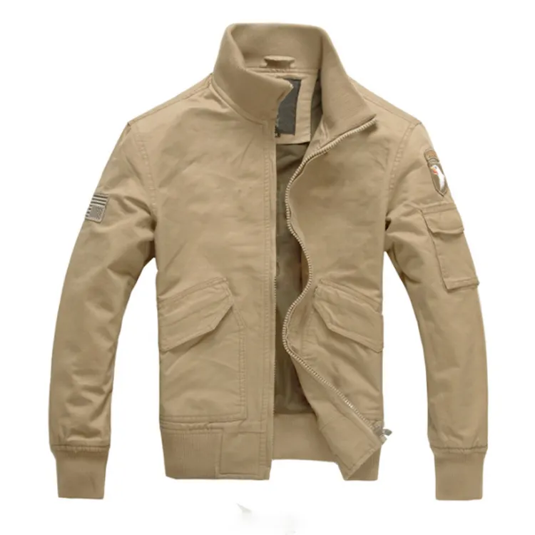 Custom Fashion 100% Cotton Male Coats With Silk Inside Spring Outdoor Men Jacket Clothes
