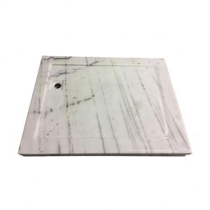 Plateau de Base de <span class=keywords><strong>douche</strong></span> en marbre blanc, ustensile de <span class=keywords><strong>douche</strong></span> de qualité supérieure - Product Image 5