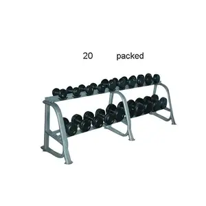 Горячая продажа оборудование для фитнеса 20 пар набор вертикальных гантелей
