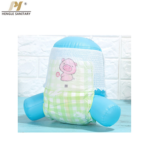 Bébés âge imprimé groupe de caractéristiques bébé dorloter couches avec prévention des fuites 3D Surface sèche Absorption Fluff Pulp Material - Product Image 4