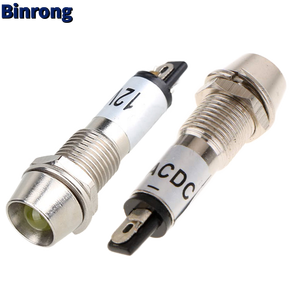 <span class=keywords><strong>XD8</strong></span>-1 8mm โลหะ LED Dash ไฟแสดงสถานะไฟสัญญาณ 12 V - Product Image 3