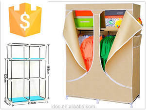 Rosa tela/<span class=keywords><strong>2</strong></span> puerta armario dormitorio armario correderas diseño - Product Image 4