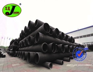 Dwc HDPE ống/Đen sóng ống thoát nước/sóng HDPE cống ống SN4 300 mét - Product Image 5