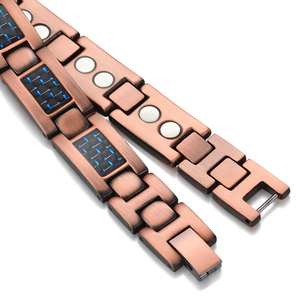 China bio energía joyería magnético puro cooper pulseras de los hombres artritis del túnel <span class=keywords><strong>carpiano</strong></span> alivio del dolor - Product Image 4