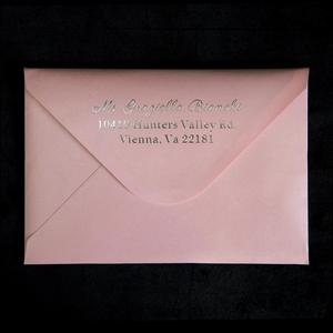 Pocketfold Style romantique rose paillettes papier Invitation poche <span class=keywords><strong>mariage</strong></span> baptême invitation - Product Image 6